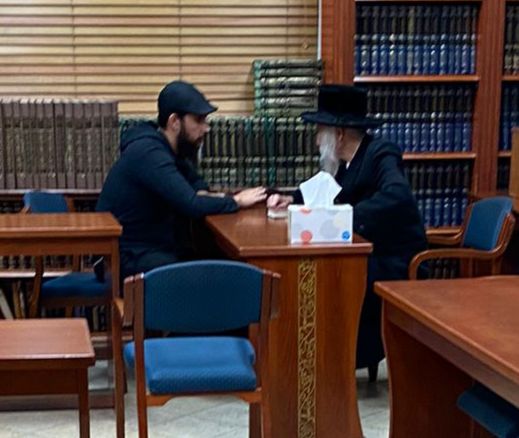 Shalev Haziza meeting with the Holy Admor