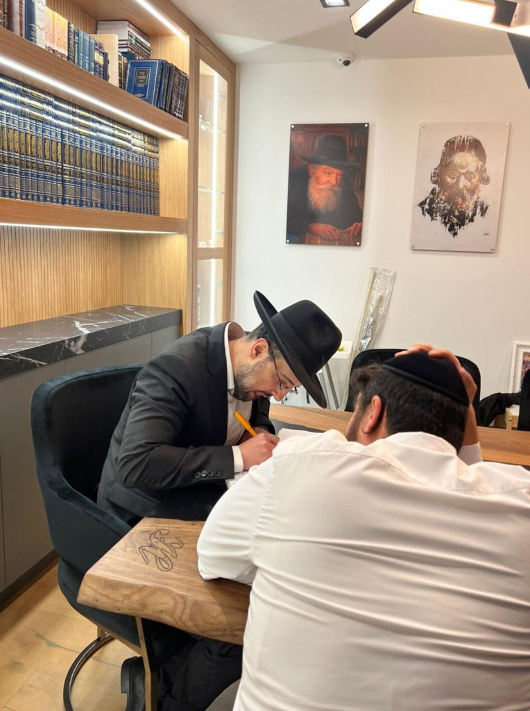 Shalev Haziza with Rabbi Eliyahu Meir