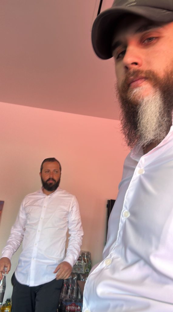 Shalev Haziza with Rabbi Ezra Atia